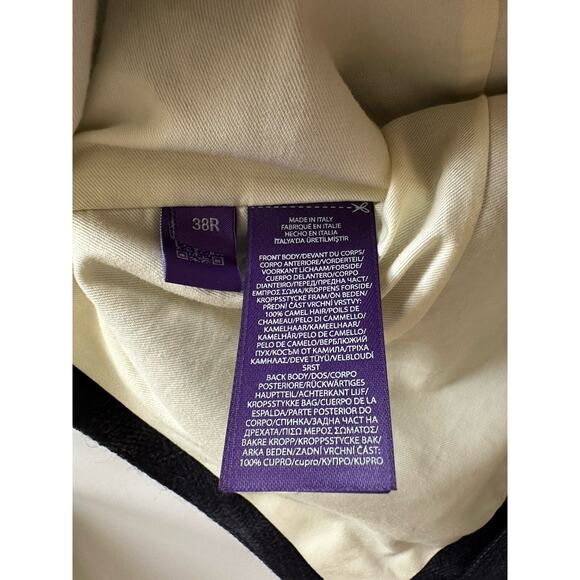 Ralph Lauren Purple Label Camel Hair Blue Vest 38R US/48R Euro Italy NWT $695 - Picture 10 of 10